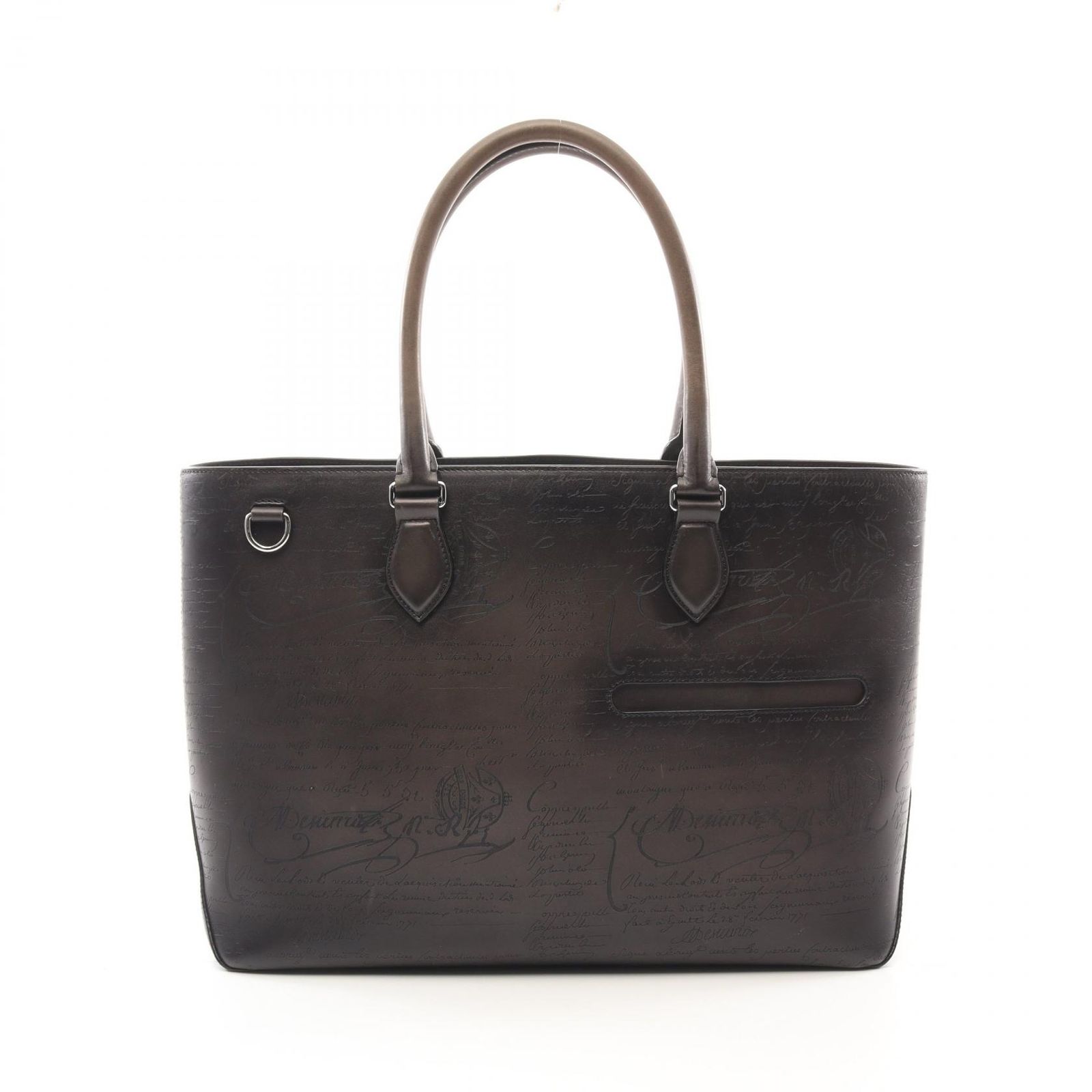 ベルルッティ Berluti トートバッグ トゥジュール スクリットレザー ブラック レザー トゥジュール メンズ Used A