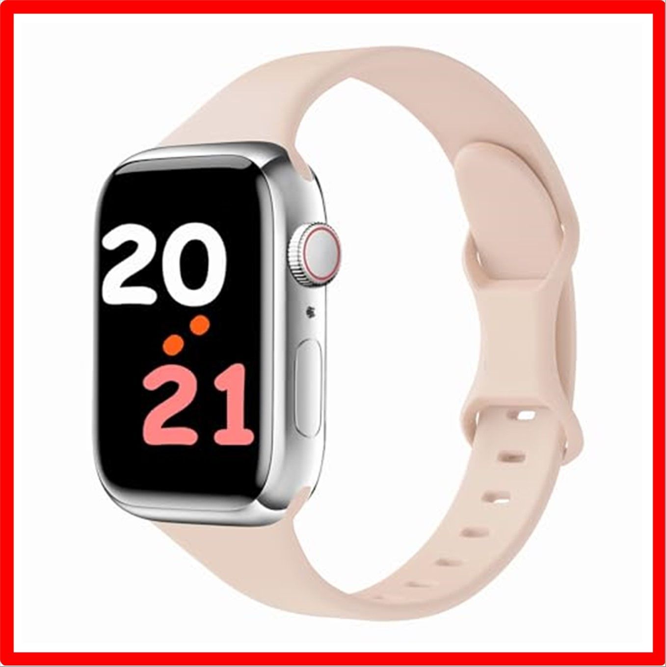 送料無料】 42/44/45mm_粉の砂 コンパチブル apple watch バンド