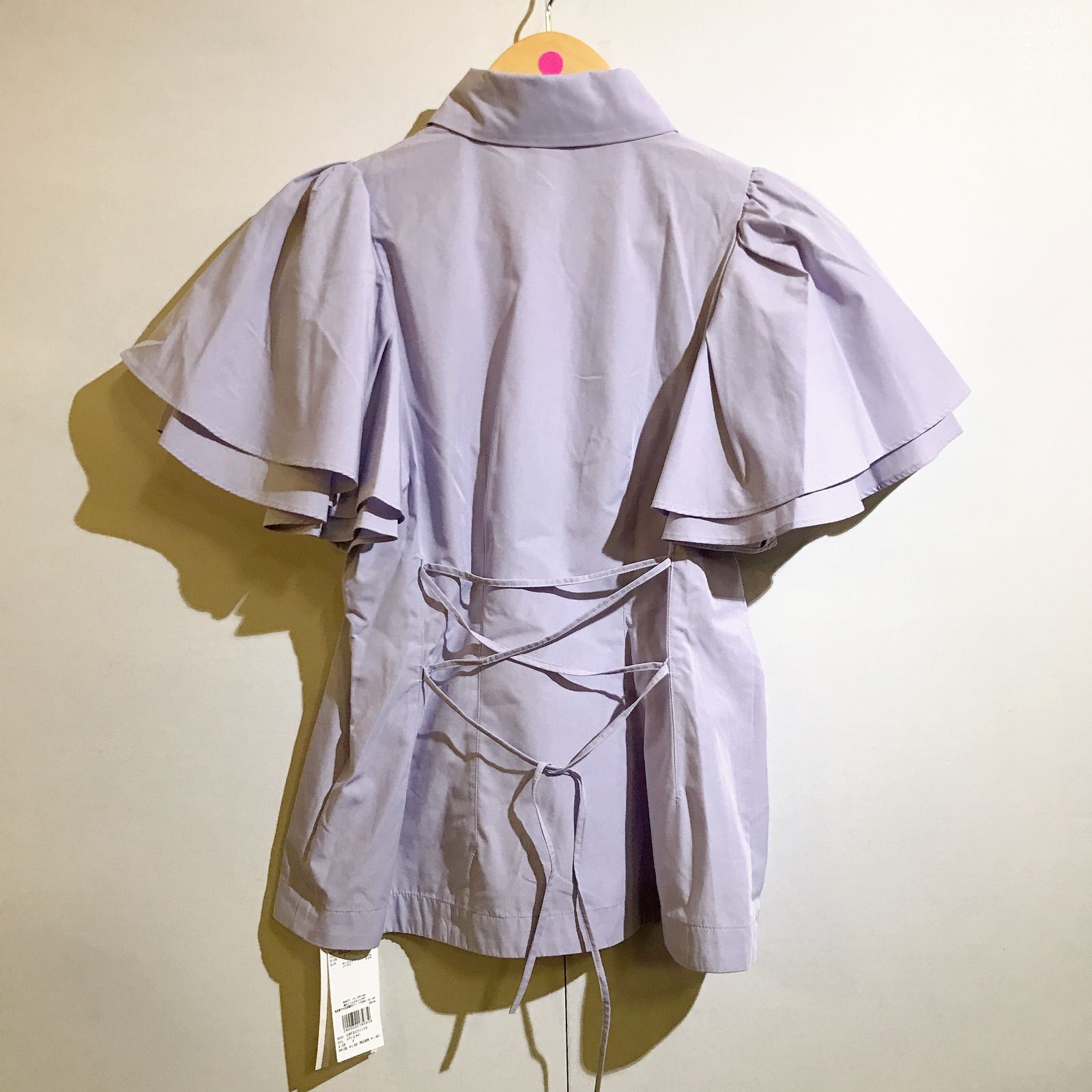 美品】タグ付き SNIDEL スナイデル ダブルスリーブブラウス フリル 