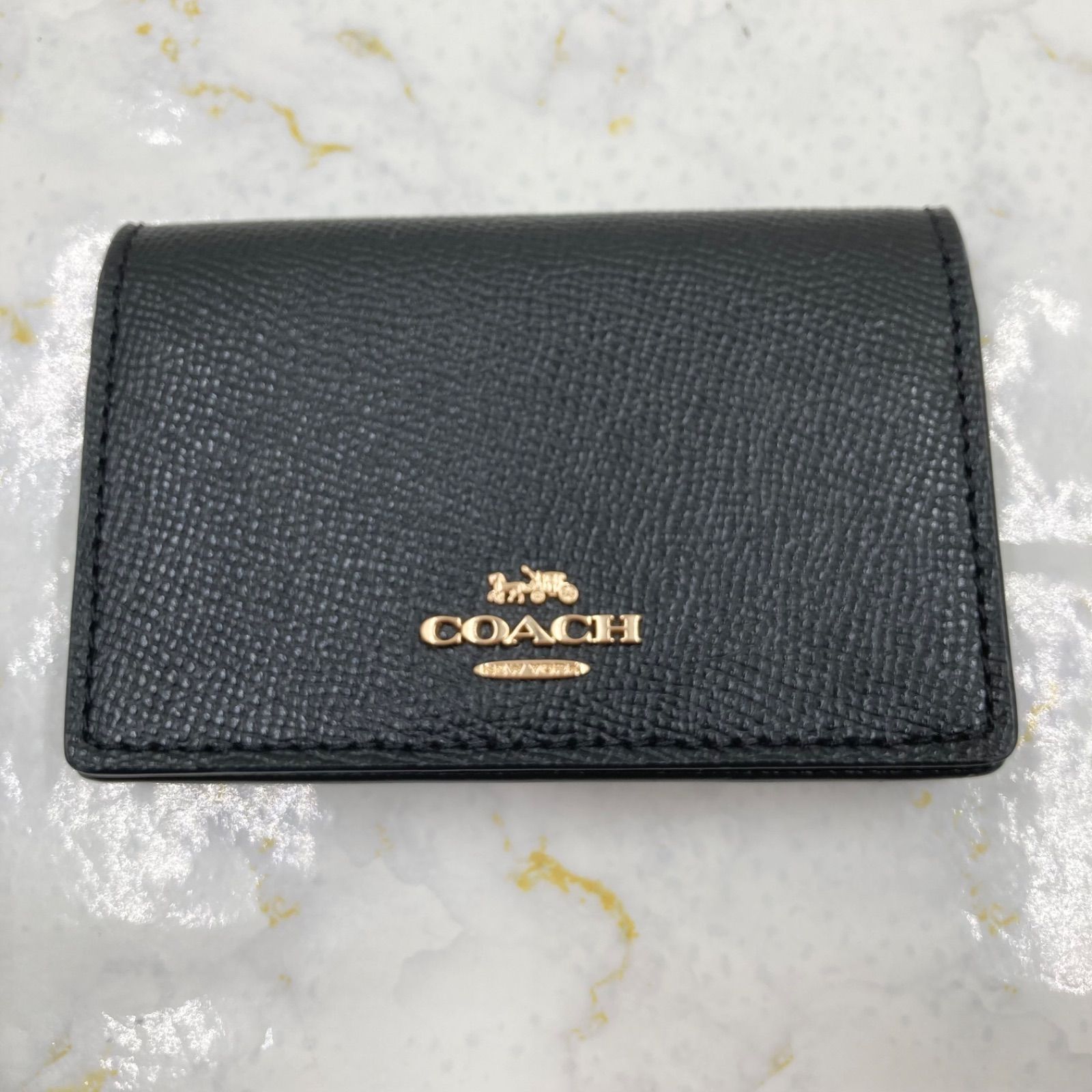 未使用級】COACH コーチ レザー コインケース カードケース 名刺入れ