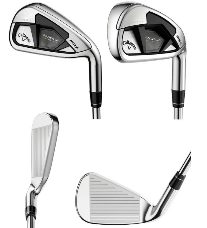 Callaway - 左 キャロウェイ MAX ローグ アイアン スチールシャフト SW レフティ 左 キャロウェイ MAX ローグ アイアン スチールシャフト