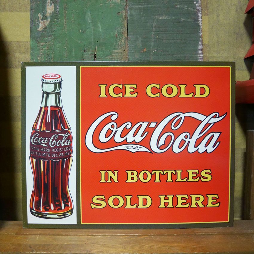 1927年 アンティーク コカコーラ ステッカーサイン 看板 ディスプレイ 1927年アンティークコカコーラステッカーサイン看板ディスプレイ