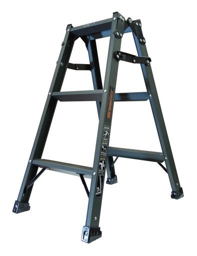 アルインコはしご兼用脚立ダークグレー PRS-90WAのダークグレー塗装 アルインコxGranGear グランギア コラボ商品GPRS-90