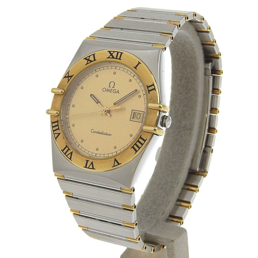 OMEGA オメガ コンステレーション cal.1441 1448.431 ステンレススチール×YG クオーツ アナログ表示 メンズ ゴールド文字盤 腕時計