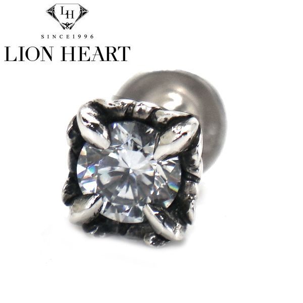 ライオンハート ピアス LION HEART BASIC KINGDOM コマンダーストーンピアス シルバー925 キュービックジルコニア 01EA0181CL