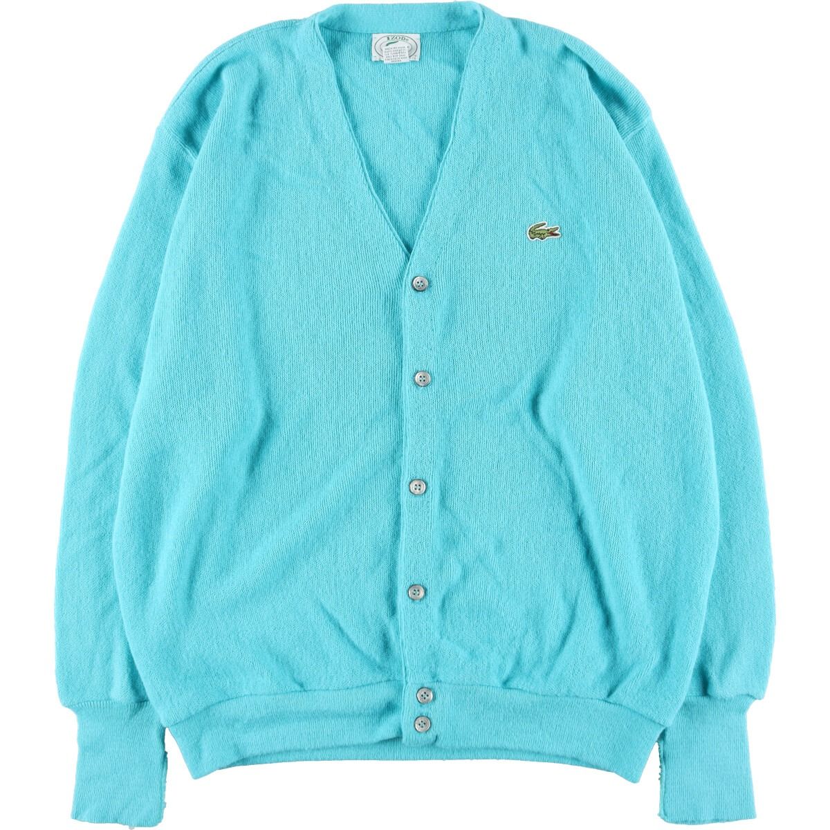 90s 貴重！USA製 IZOD LACOSTE ニット カーディガン 青 古着 古着通販 サイト | IDENTITY official web store (アイデ