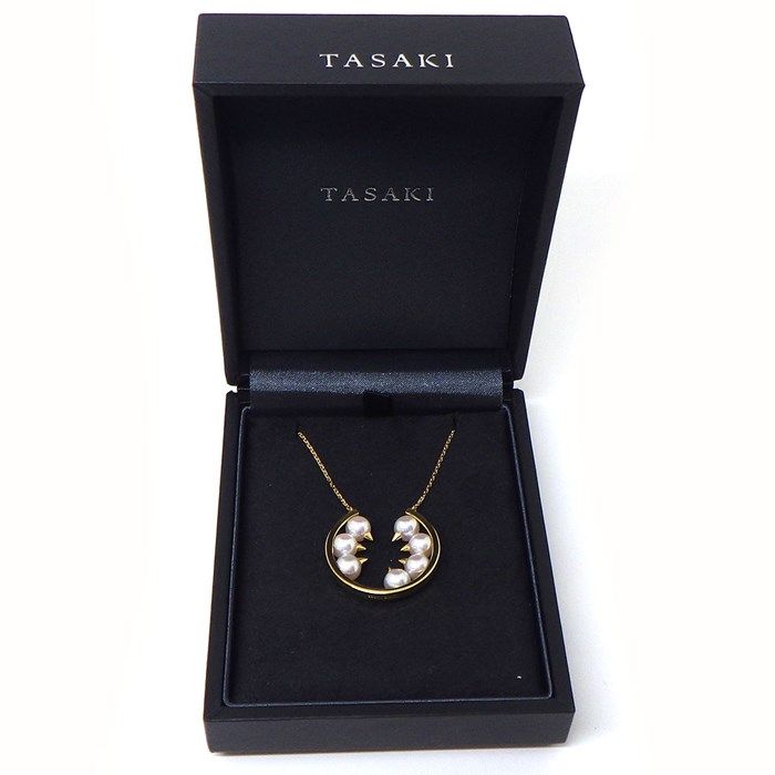 TASAKI 田崎 K14WG アコヤ真珠 ネックレス 7.4-9.4mm 箱有 TASAKI 田崎 K14WG アコヤ真珠 ネックレス 7.4-9.4mm 箱有