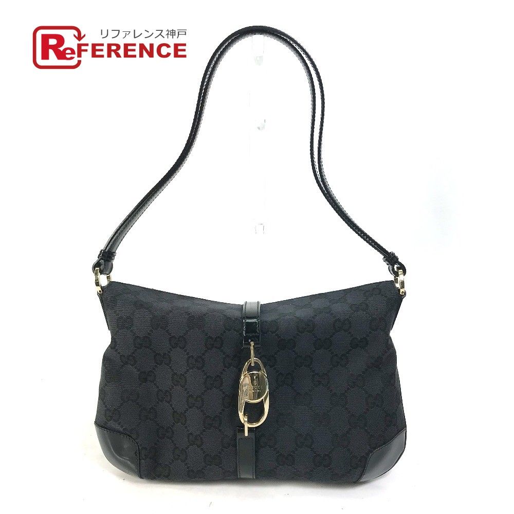 グッチ ミニ ハンドバッグ ショルダーバッグ GGキャンバス ブラック レザー GUCCI グッチ ショルダーバッグ GGキャンバス/レザー ブラック