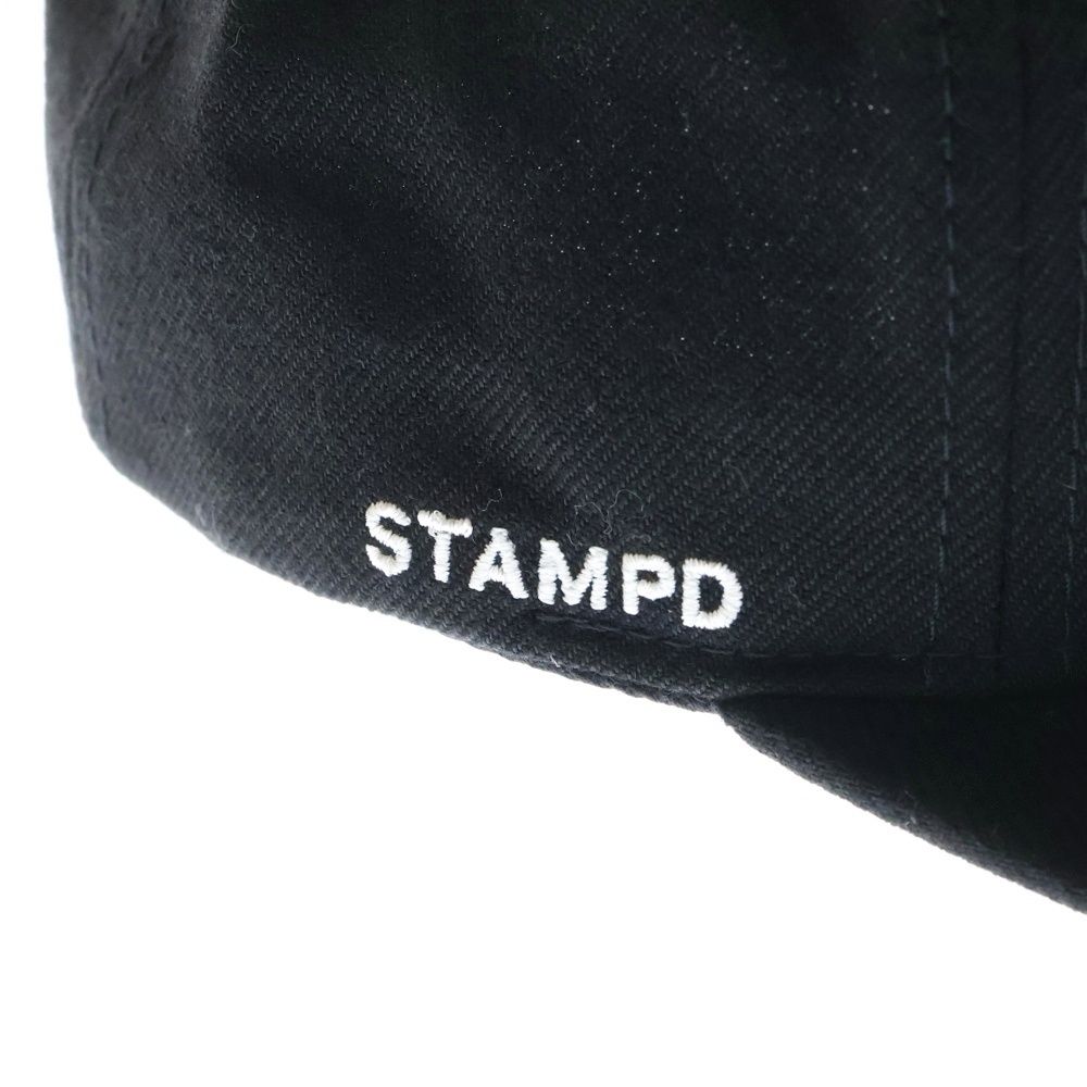 STAMPD ブラック ベースボールキャップ STAMPD (スタンプド) ロゴプリント ベースボールキャップ 帽子