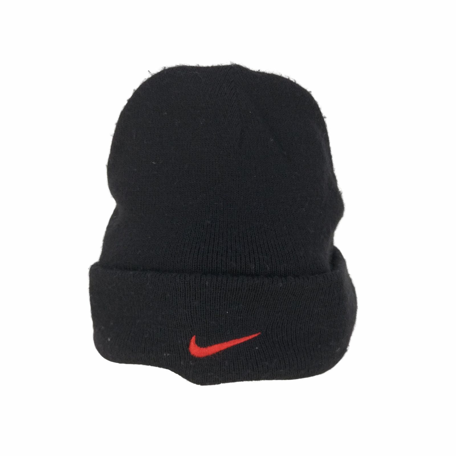 NIKE ニット帽 リバーシブル 黒 ビーニー ストリート 90s 刺繍ロゴ 美 ナイキ NIKE ロゴ刺繍 リバーシブル ニットキャップ ビーニー メンズ