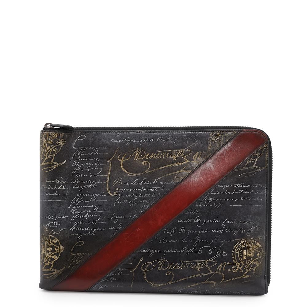 ベルルッティ クラッチバッグ カリグラフィ ゴールド・プラチナ  