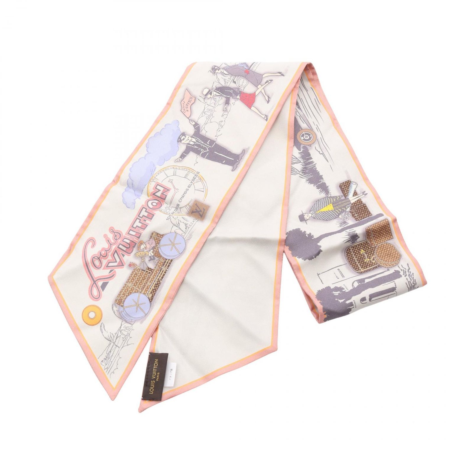 ルイ・ヴィトン LOUIS VUITTON スカーフ バンドー M75406 シルク スカーフ レディース Used A