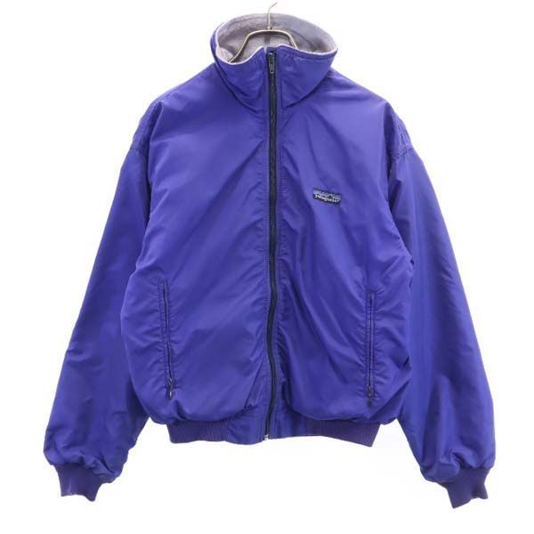 中古】 パタゴニア 80s USA製 ナイロンジャケット 9・10 紺系 patagonia 裏フリース USA製 ロゴ レディース 【210112】  - メルカリ