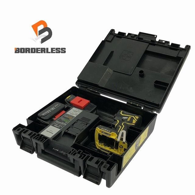 品 Panasonic パナソニック 18V 充電インパクトドライバー EZ1PD1J18D-Y 黄色 バッテリ2個 5.0Ah 充電器 ケース付 充電式