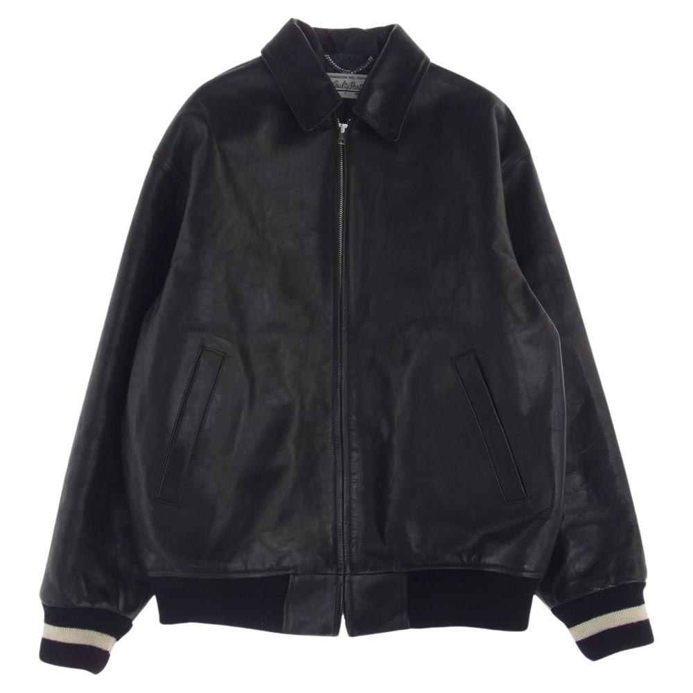 WACKO MARIA ワコマリア スタジャン LEATHER VARSITY JACKET レザー バーシティー ジャケット スタジャン ブラック系  S【中古】 - メルカリ