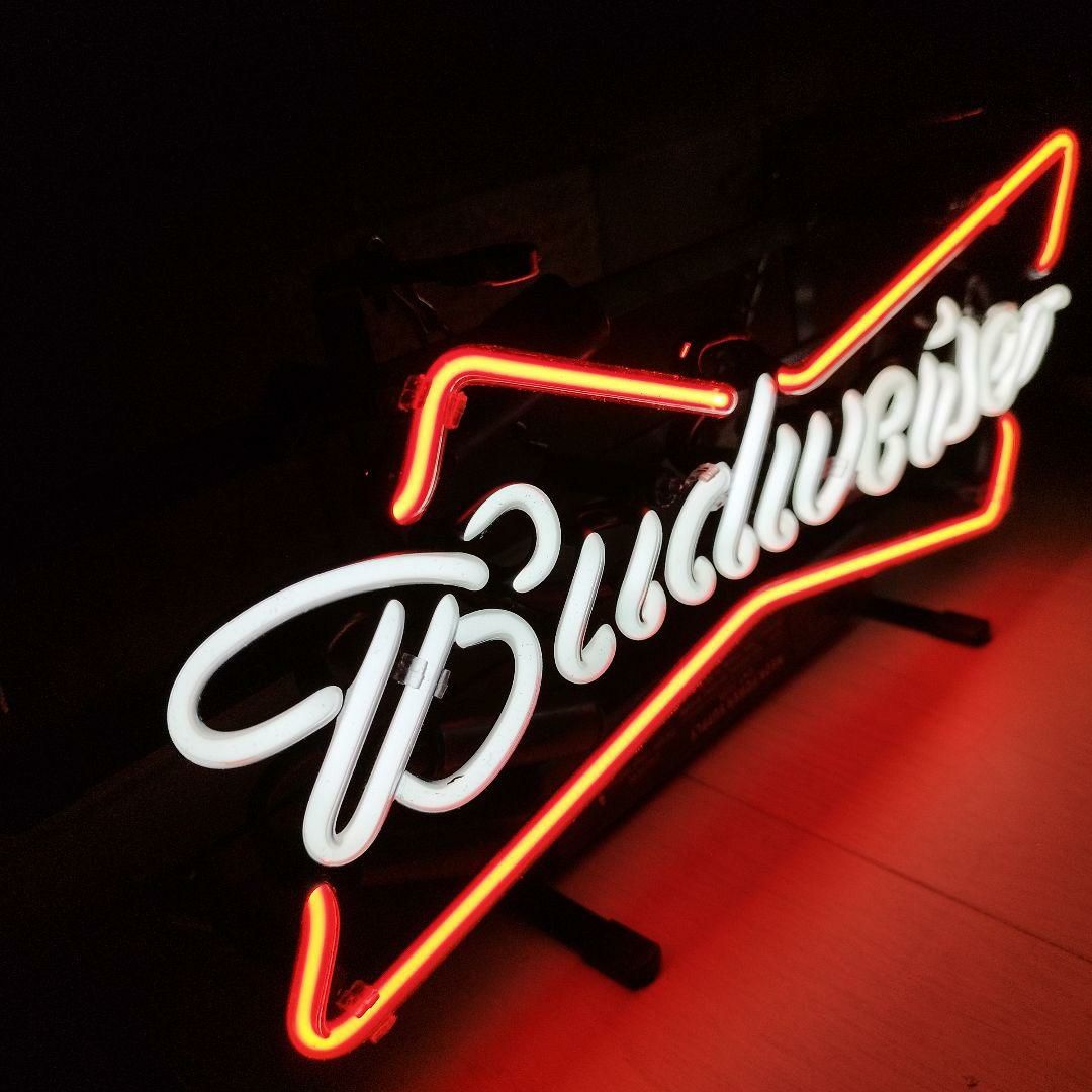 Budweiser バドワイザー ネオンサイン ノベルティ 看板 - メルカリ