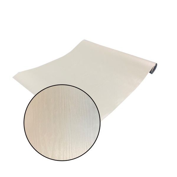 ウォジック 30m巻 リメイクシート 壁紙シール ウォールデコシートワイド60cm幅 アイボリー の木目柄 3501