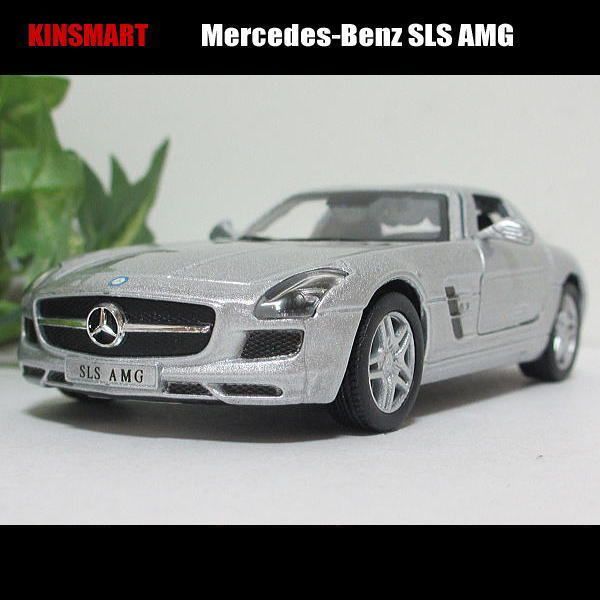 1/36メルセデス-ベンツ/SLS AMG(シルバー)/KINSMART/ダイキャストミニカー