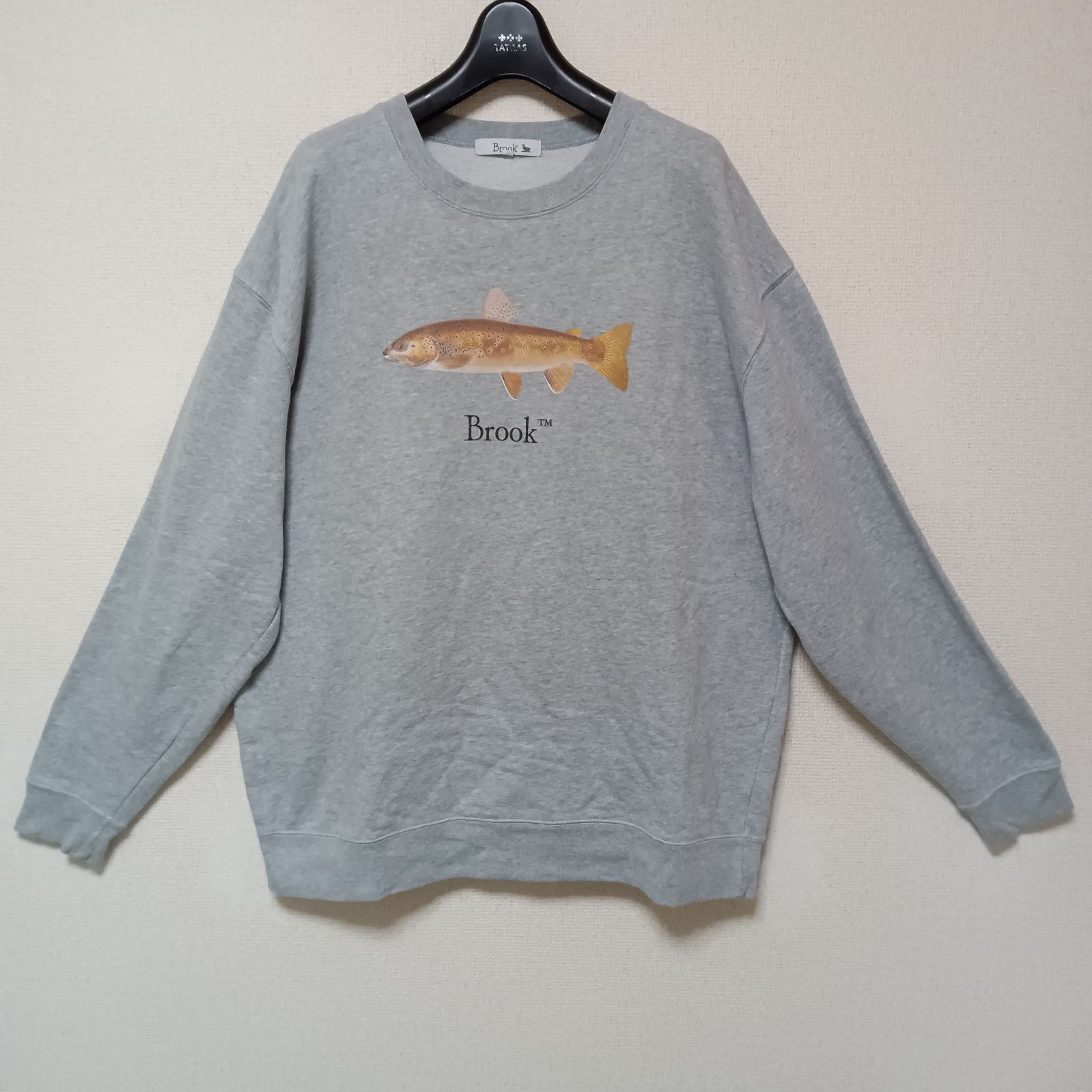 brook魚スウェット Brookブルックスウェットトレーナートラウト魚フィッシング