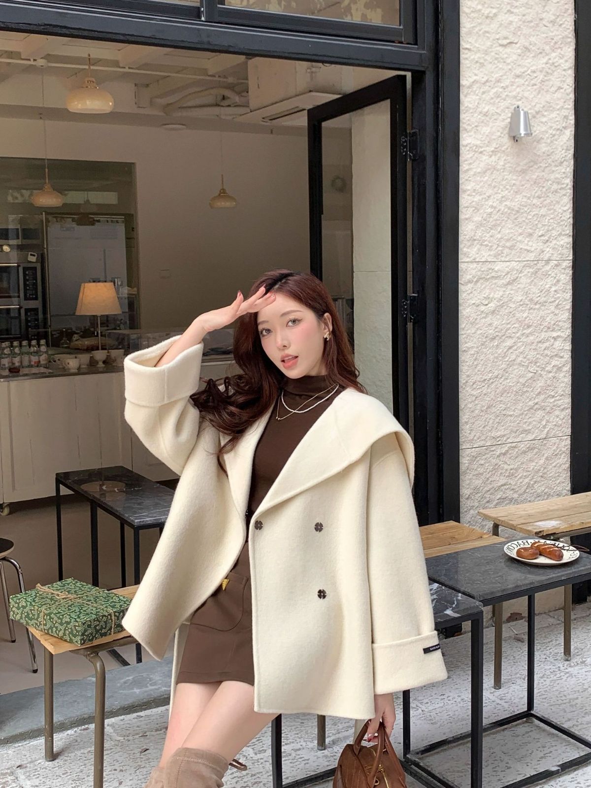 チェスターコート レディース ウールコート ジャケット ウール 長袖 チェック柄 ベルト付き ショート丈 カジュアル シンプル 体型カバー 春 秋 冬 ゆったり 通勤 通学 結婚式 上品 ビジネス nuanta06 DZ30 GULLKHAN_COM