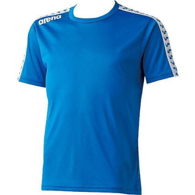 arena アリーナ チームラインTシャツ ブルー Sサイズ ARN-6331 BLU | スポーツ スポーツ用品 水泳 スイミング スイマー プール トレーニング ウェア 衣料品 チームウェア メンズ ジャージ チームラ