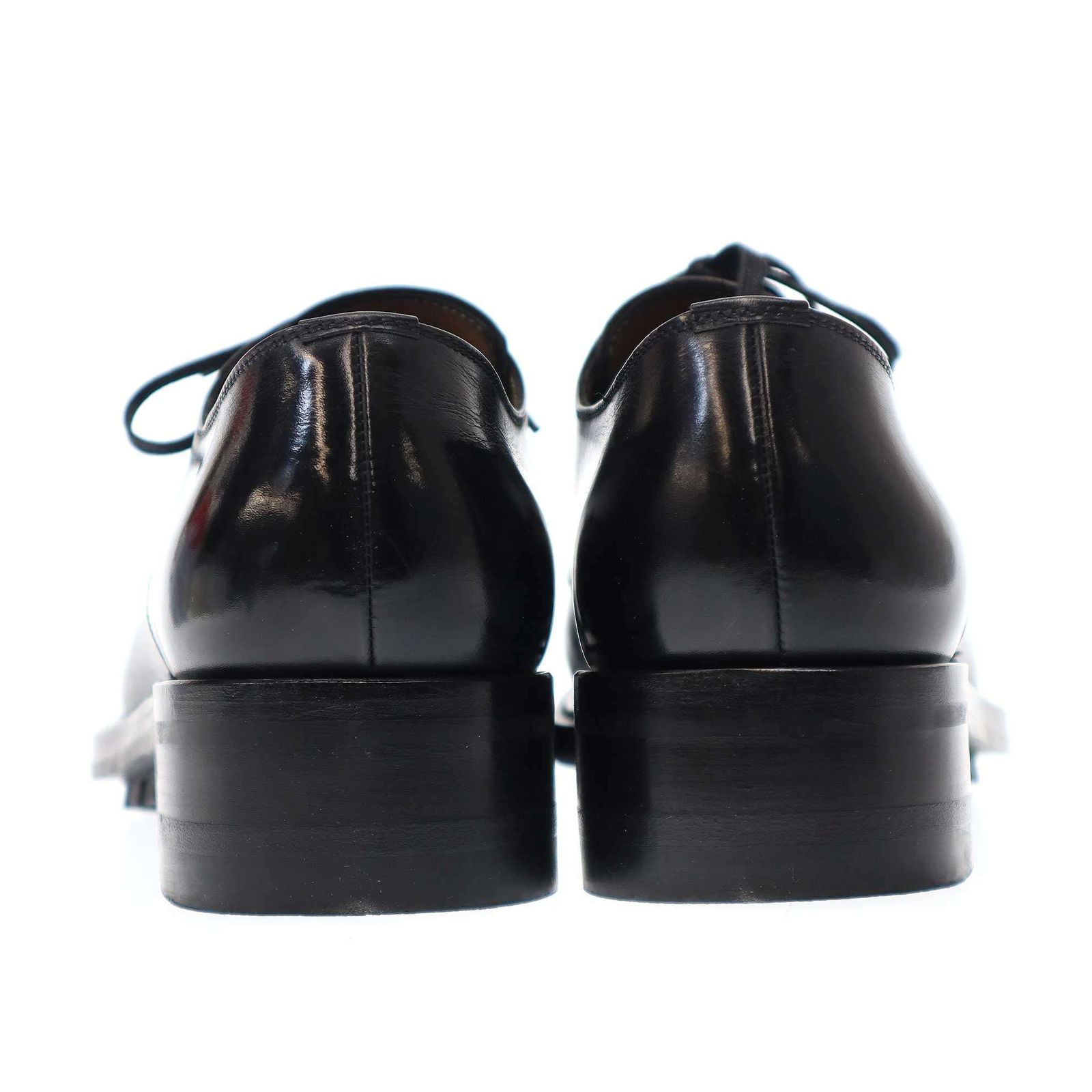 TOM FORD トム フォード プレーントゥ レザーシューズ ブラック 9 1/2 