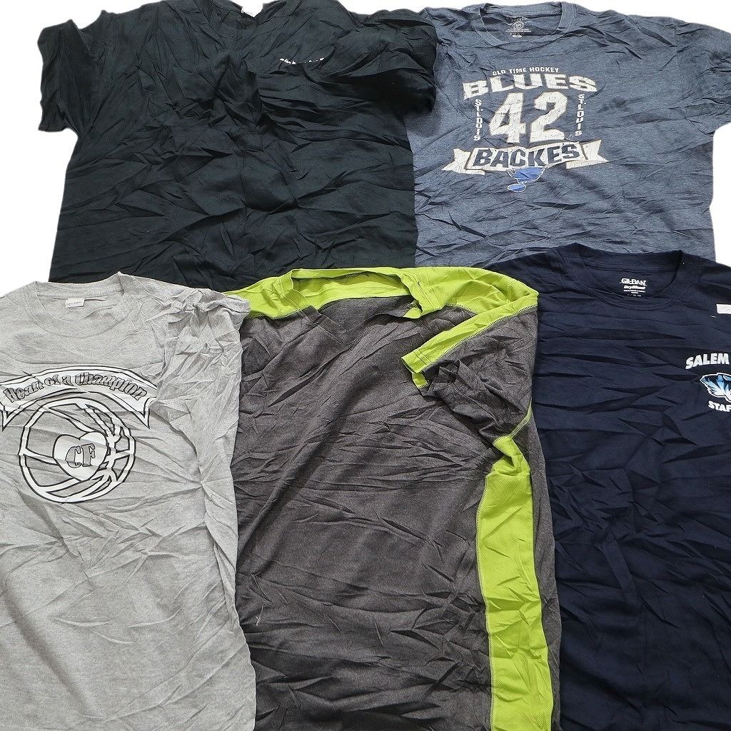 古着卸 まとめ売り カラーMix プリント 半袖Tシャツ 20枚セット