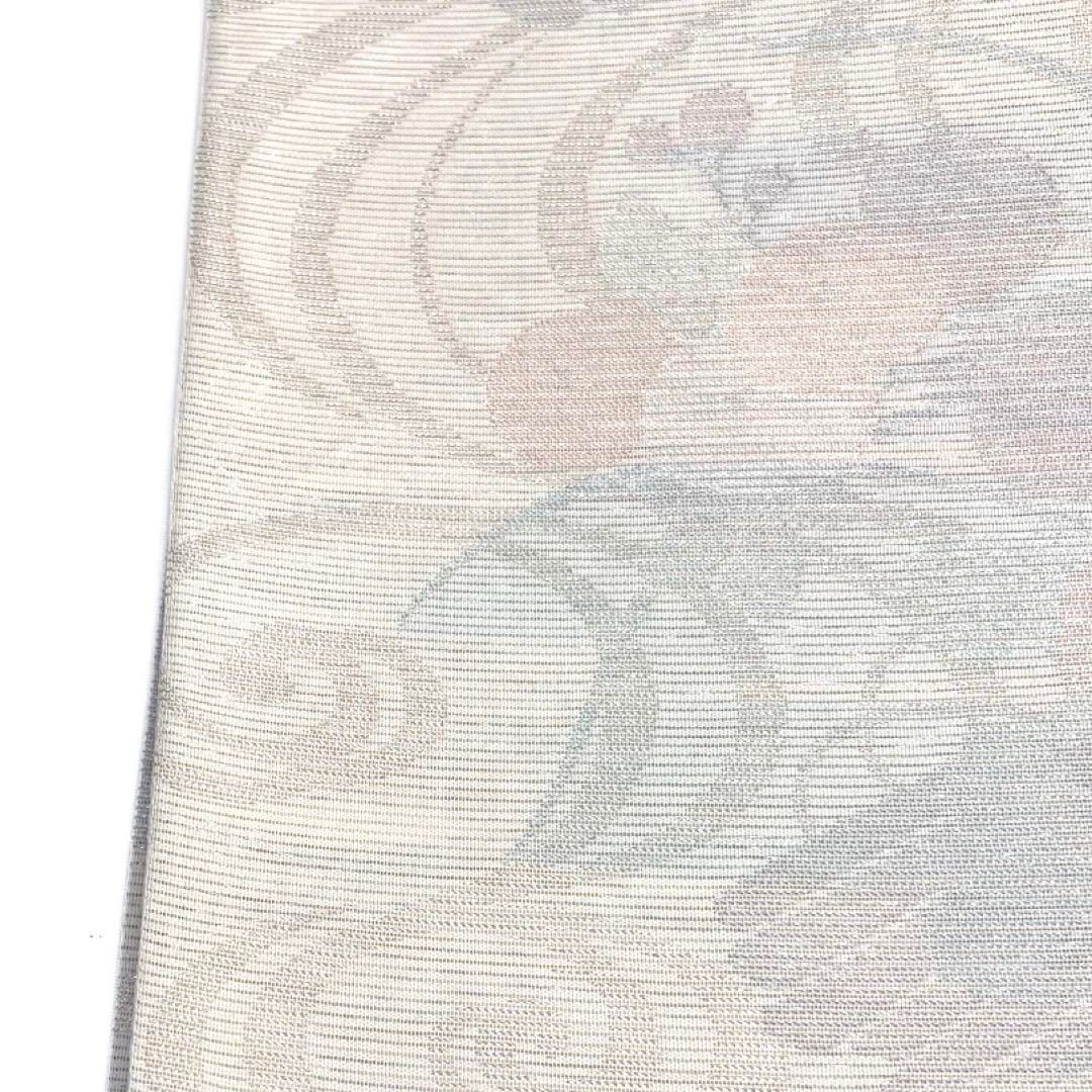 袋帯　金糸　菊花　流水　白地　着物　帯　029k 袋帯 夏用 絽 菊花 桔梗 流水 白地 着物 075a d - メルカリ