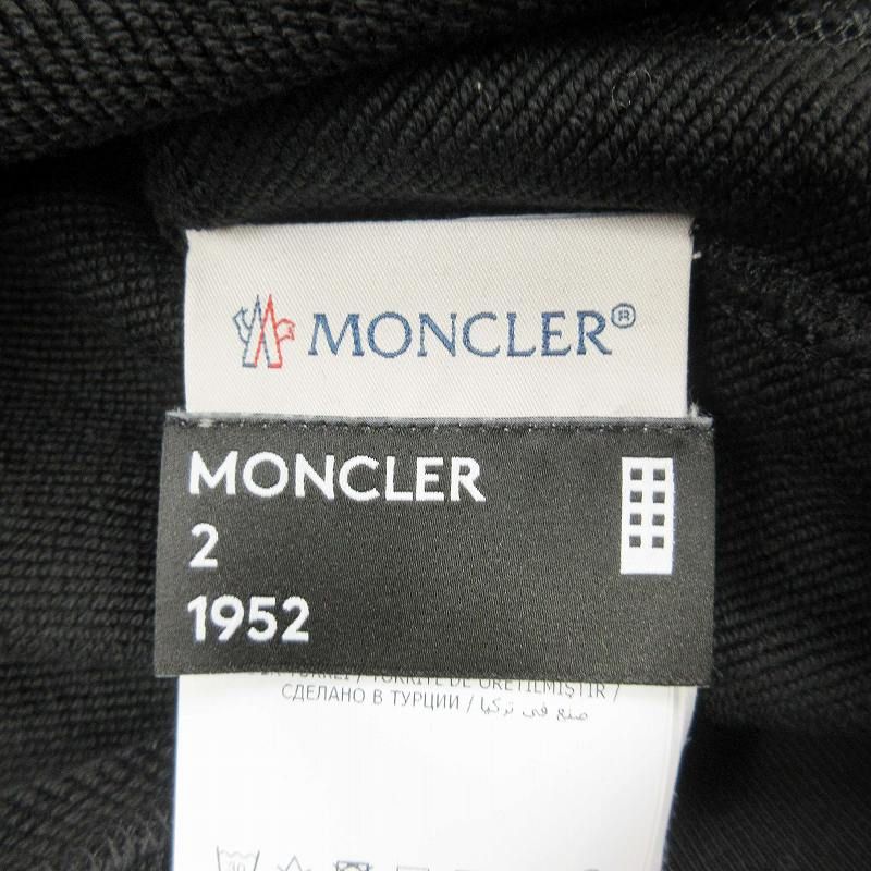 極美品 19SS モンクレール MONCLER GENIUS 2 MAGLIA GIROCOLLO 1952 ジーニアス ビッグ ロゴワッペン  スウェット トップス プルオーバー 裏毛 コットン クルーネック E10918045200 サイズL 黒 ブラック - メルカリ