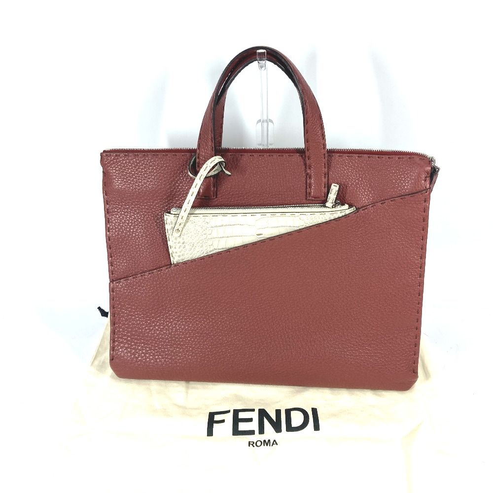 FENDI フェンディ ビジネスバッグ セレリア レザー - メルカリ