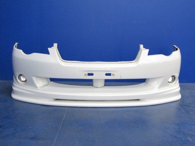 ◎ 個人宅配送不可 M75 EG4 レガシィ BL5 フロントバンパー リップスポイラー エアロ FRP製 ホワイトパール 36J 57704AG140