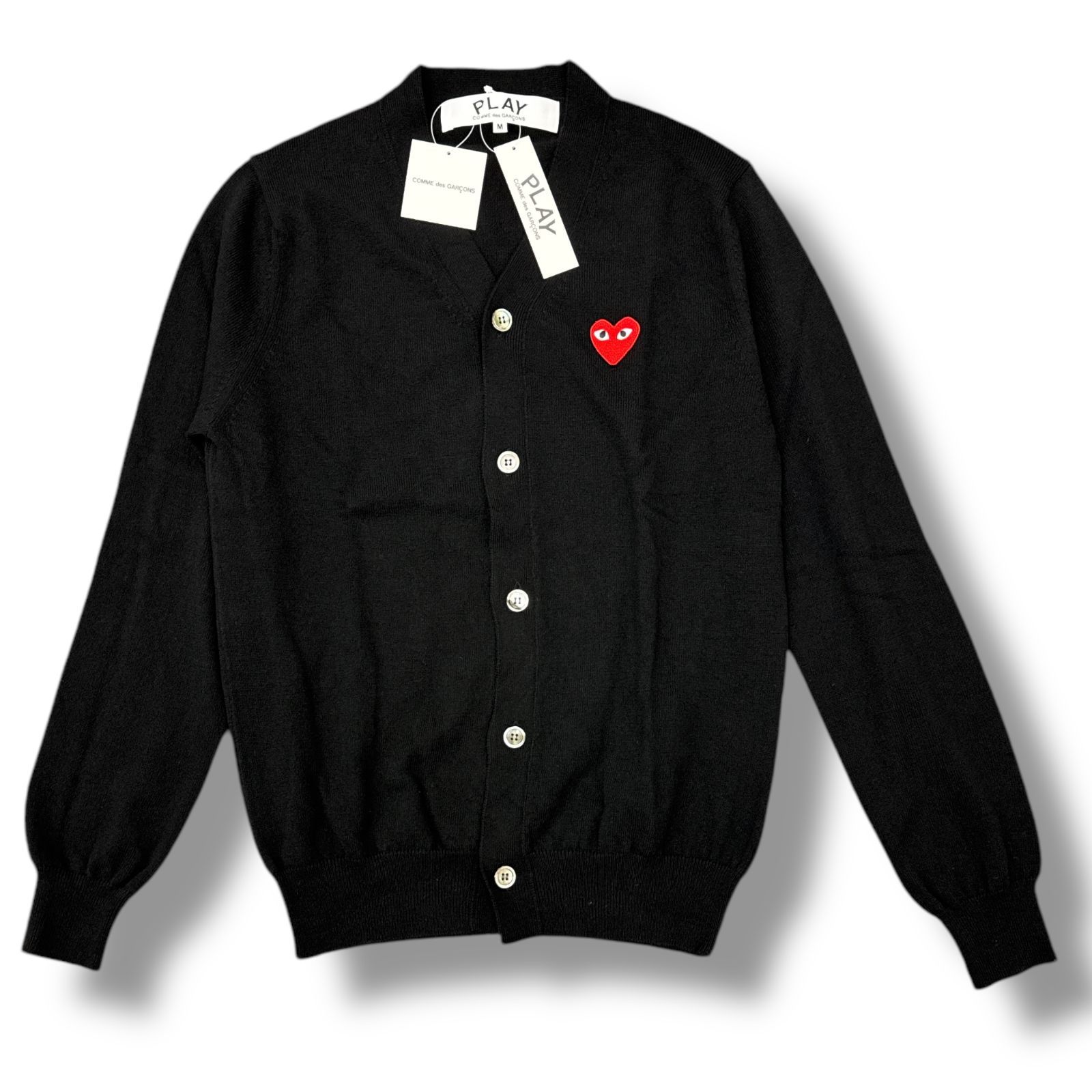参考上代31350円 未使用 PLAY COMME des GARCONS 24AW V-Neck Cardigan 
