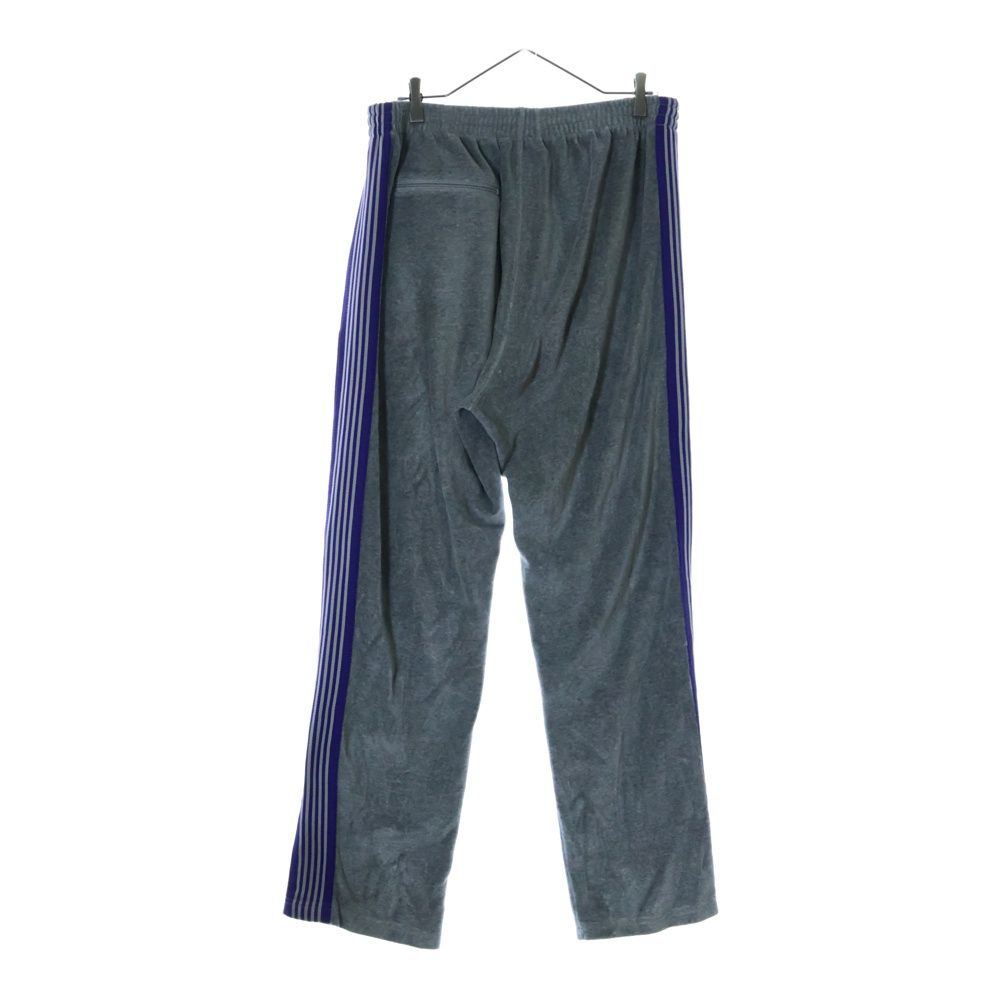ベロア　ナロー　XL ブルー　グレー　ニードルス　ニードルズ Needles (ニードルス) Narrow Track Pant フロントワンポイント
