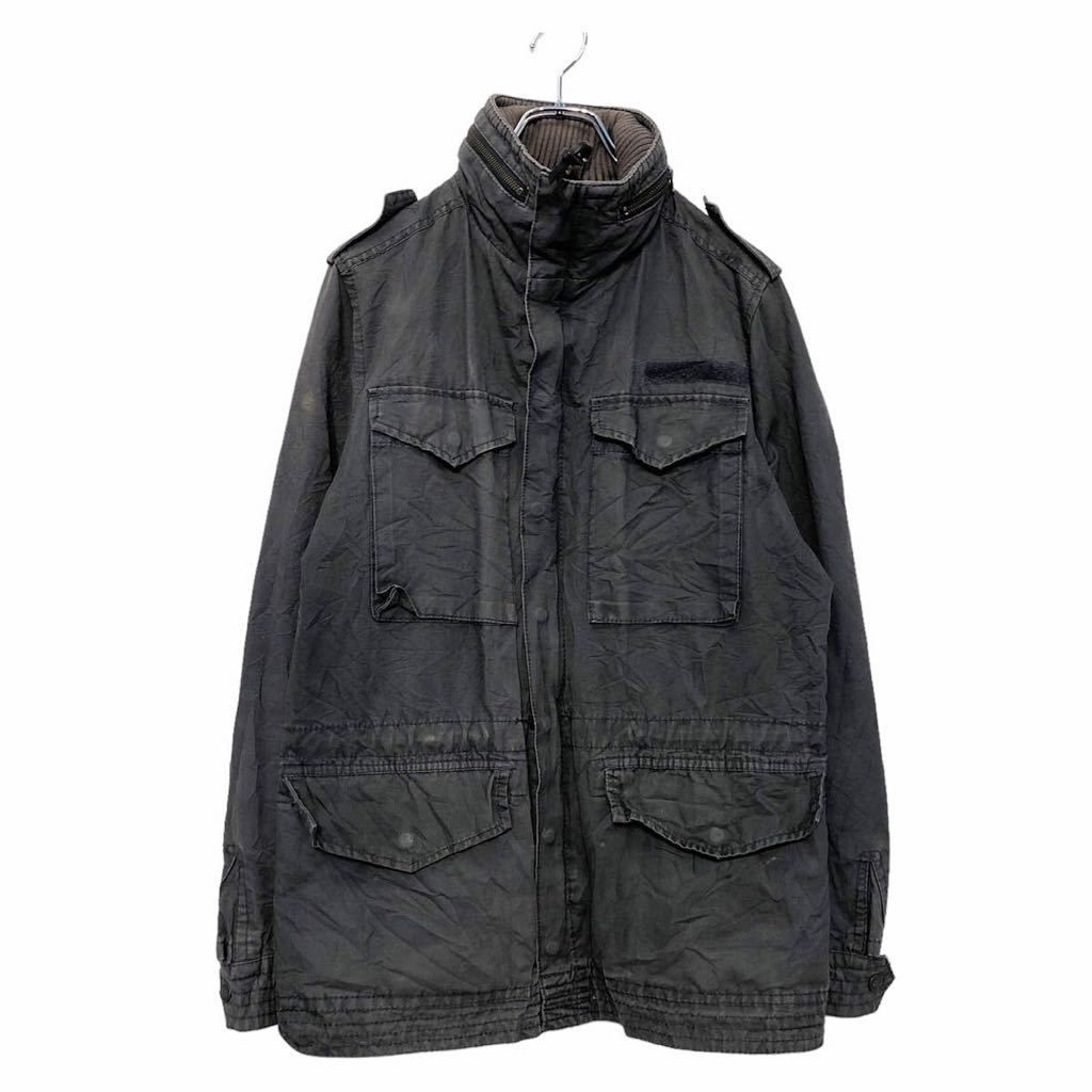wjk 高級M65 M66 デストロイ加工  ミリタリージャケットM 亀梨 水島 H&M M65 タイプ ミリタリージャケット S位 グレー エイチアンド