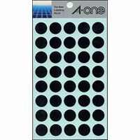 まとめ） ラベル 本物 エーワン カラーラベル 黒 07029 4906186070294