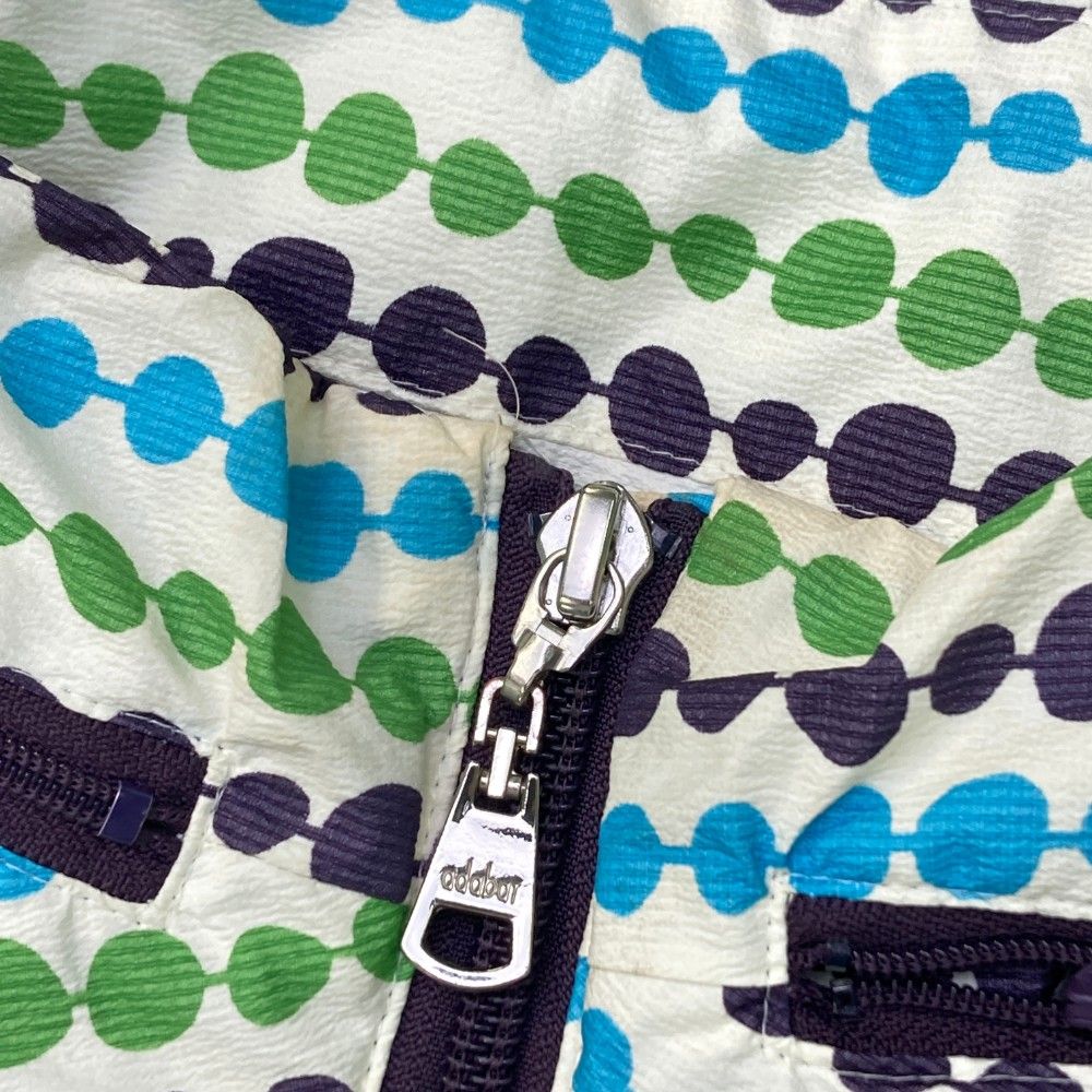 サイズ：38 ADABAT アダバット フード付 レインワンピース 総柄