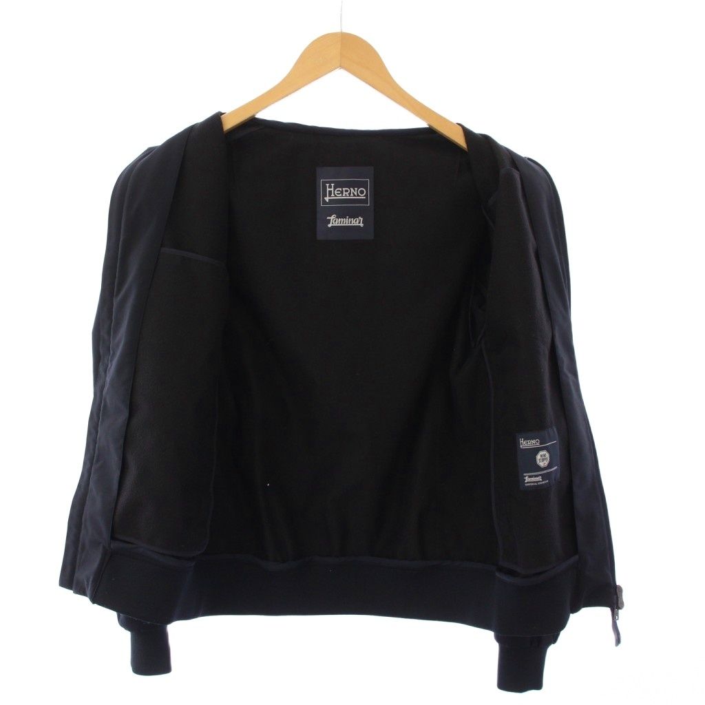 ヘルノ HERNO ブルゾン ジャケット アウター ショート丈 ジップアップ ワン 42 紺 ネイビー BB USTAUSTRALIA_COM_AU
