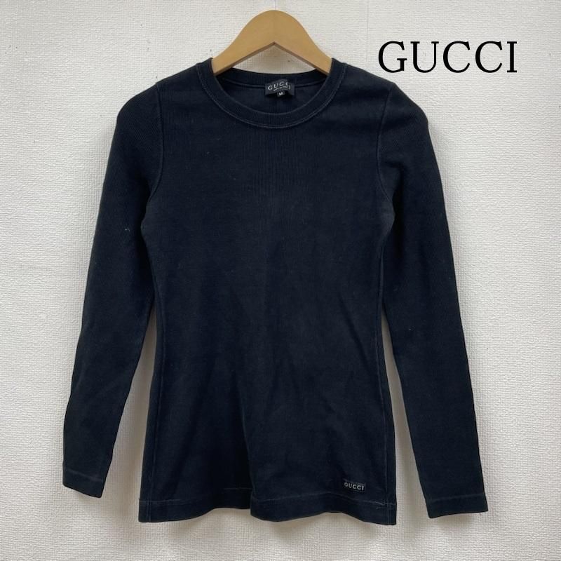 GUCCI ✨グッチ ニット カットソー グッチ GUCCI ニット カットソー 長袖 ラウンドネック ロゴ S 赤