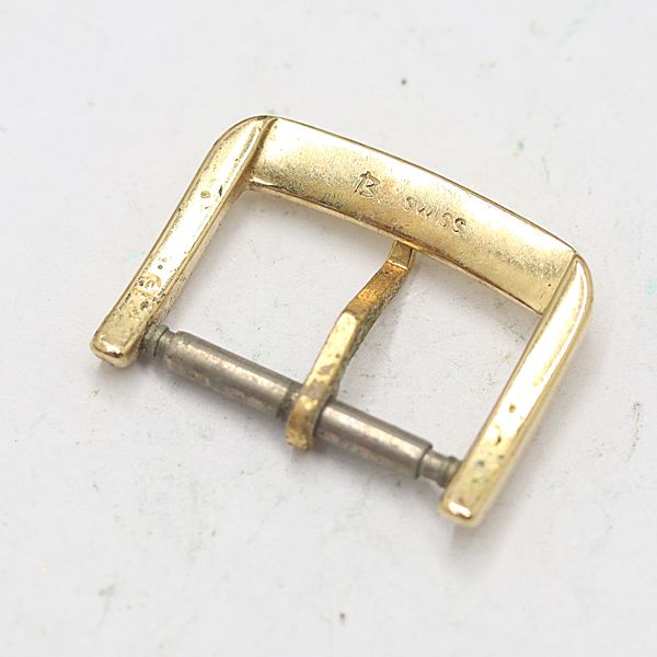 良品 オメガ 純正尾錠 ゴールドカラー 17mm メンズ腕時計用