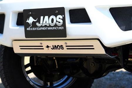 在庫処分ジャオスJAOS JAOS フロントスポーツカウル用スキッドプレート ジムニー JB23系 SKID PLATE JIMNY JB23 98+ FOR FRONT SPORTS COWL 年式: 98.10- 適応: フロントスポーツカウル付車 B