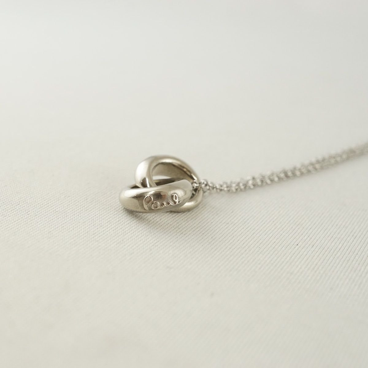 Paul Smith ポールスミス ネックレス USED美品 Double Ring Motif 