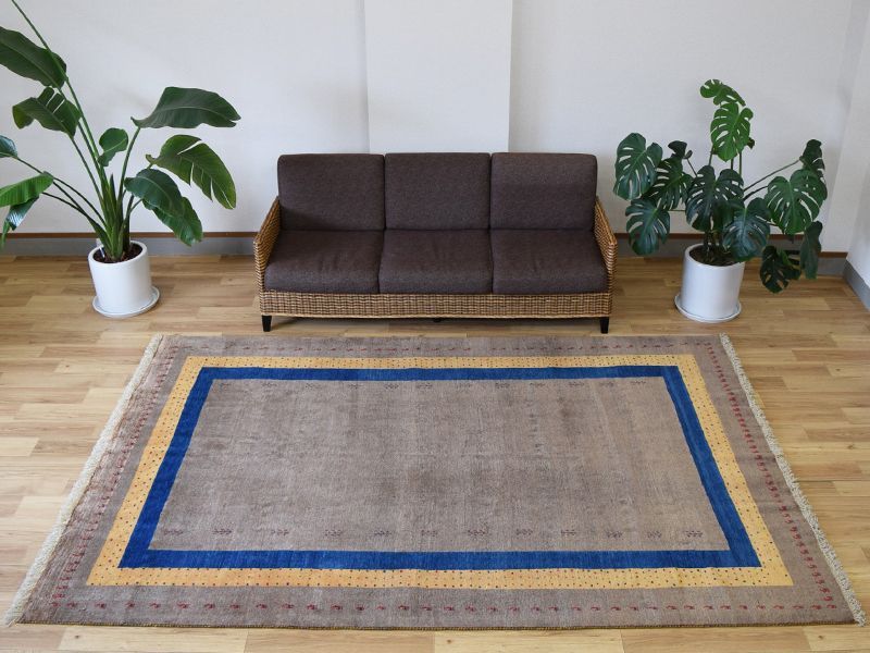 ペルシャ ギャッベ 縦3m 横2m 6m2 ～6帖 リビング 大判 283 x 191 cm No.2485 肉厚 ウール 手織り カーペット ギャベ ラグ 絨毯