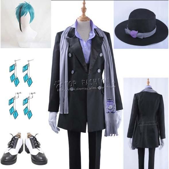 ツイステッドワンダーランド ツイステ風フロイド?リーチ Floyd コスプレ衣装 ウィッグ 靴 道具別売り