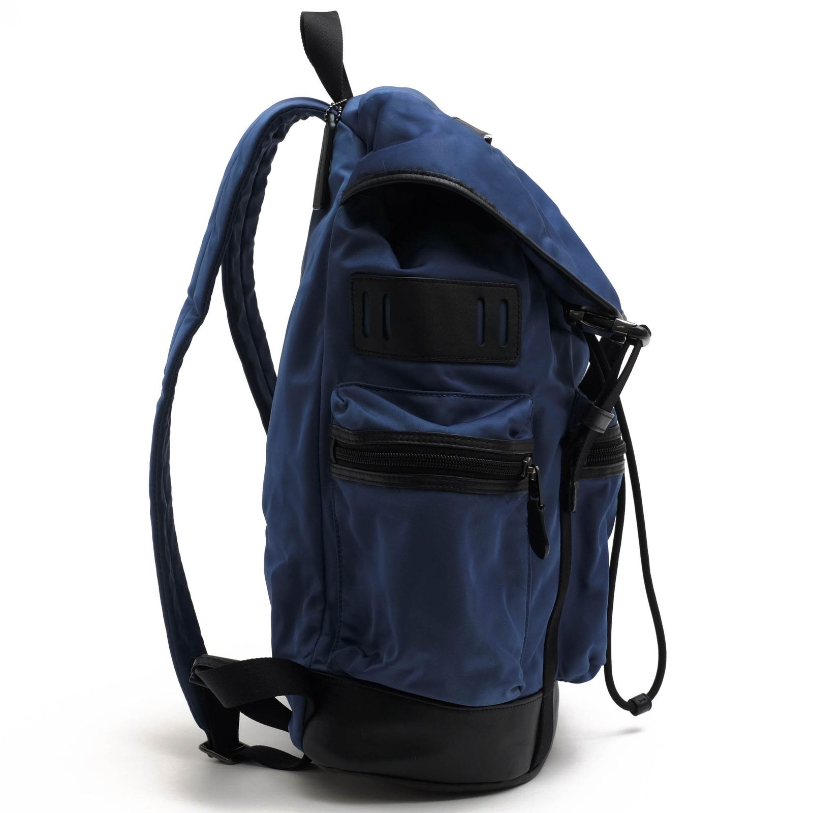 COACH コーチ F71884 ロゴ型押し リュック ブルー×ブラック COACH コーチ F71884 ロゴ型押し リュック ブルー×ブラック