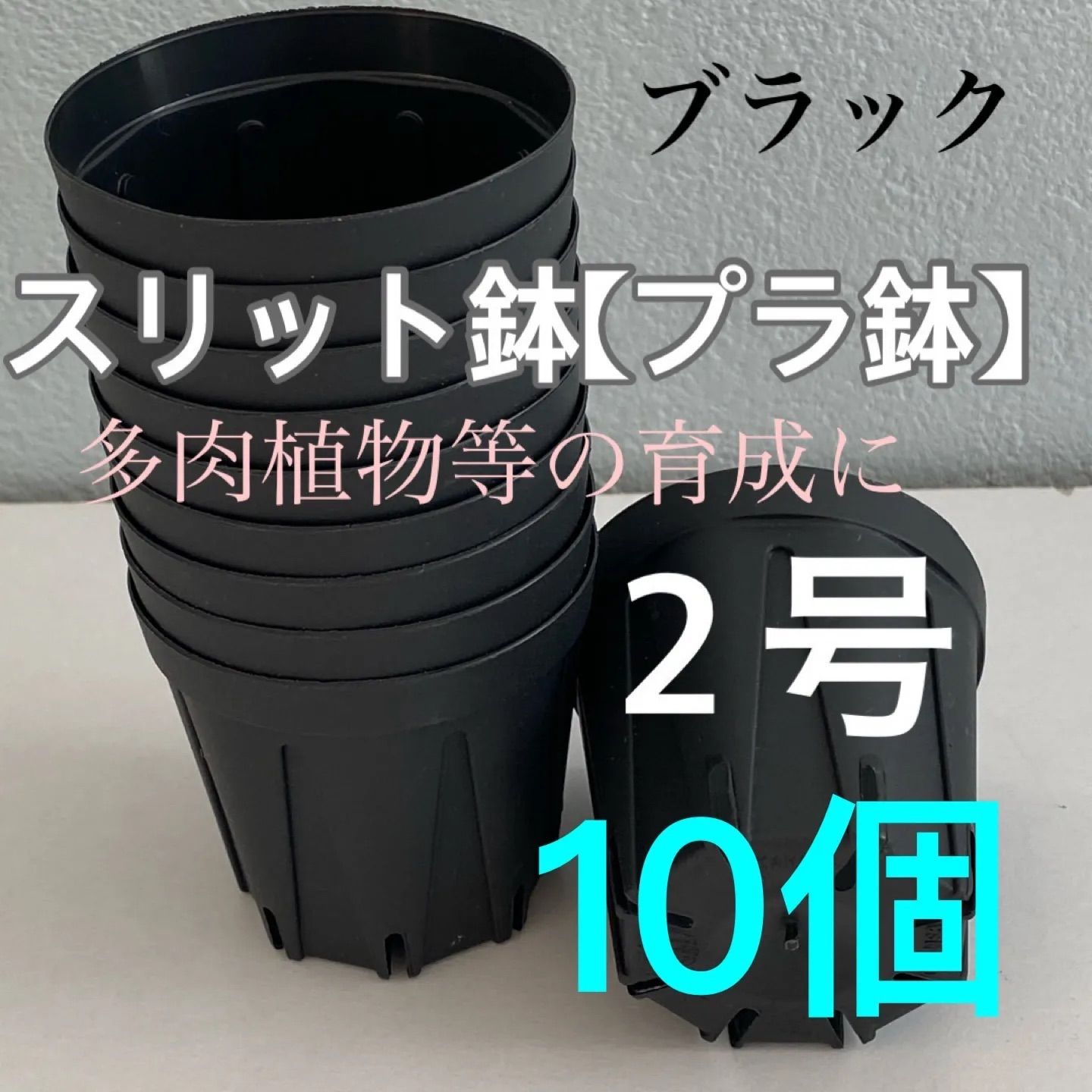 店舗良い スリット鉢2号☆直径6センチ ☆10個 ブラック - メルカリ 鉢・プランター