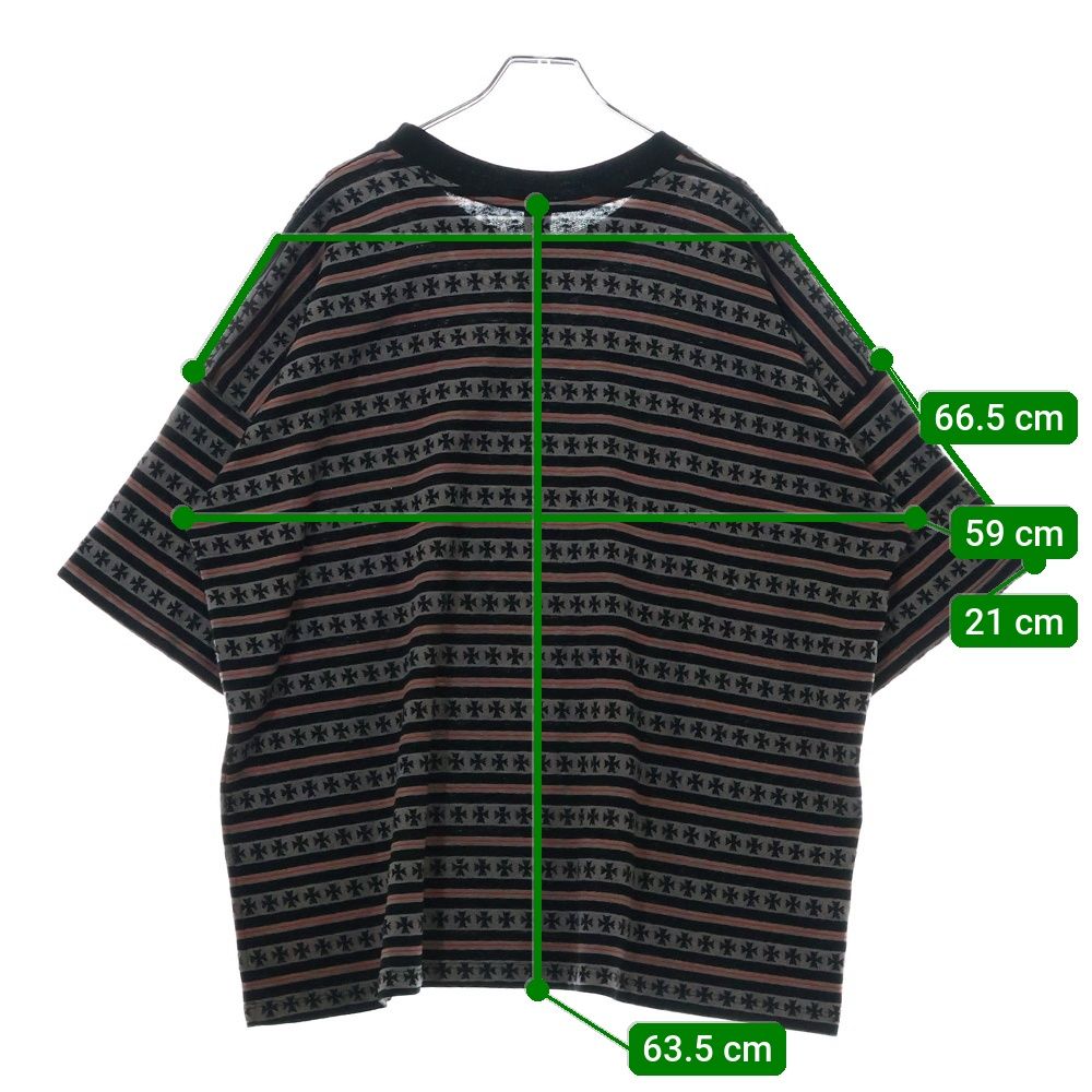激レア！クロムハーツ×マッティボーイ ワイノットストライプクロスTシャツ CHROME HEARTS (クロムハーツ) ×マッティボーイ ワイノット