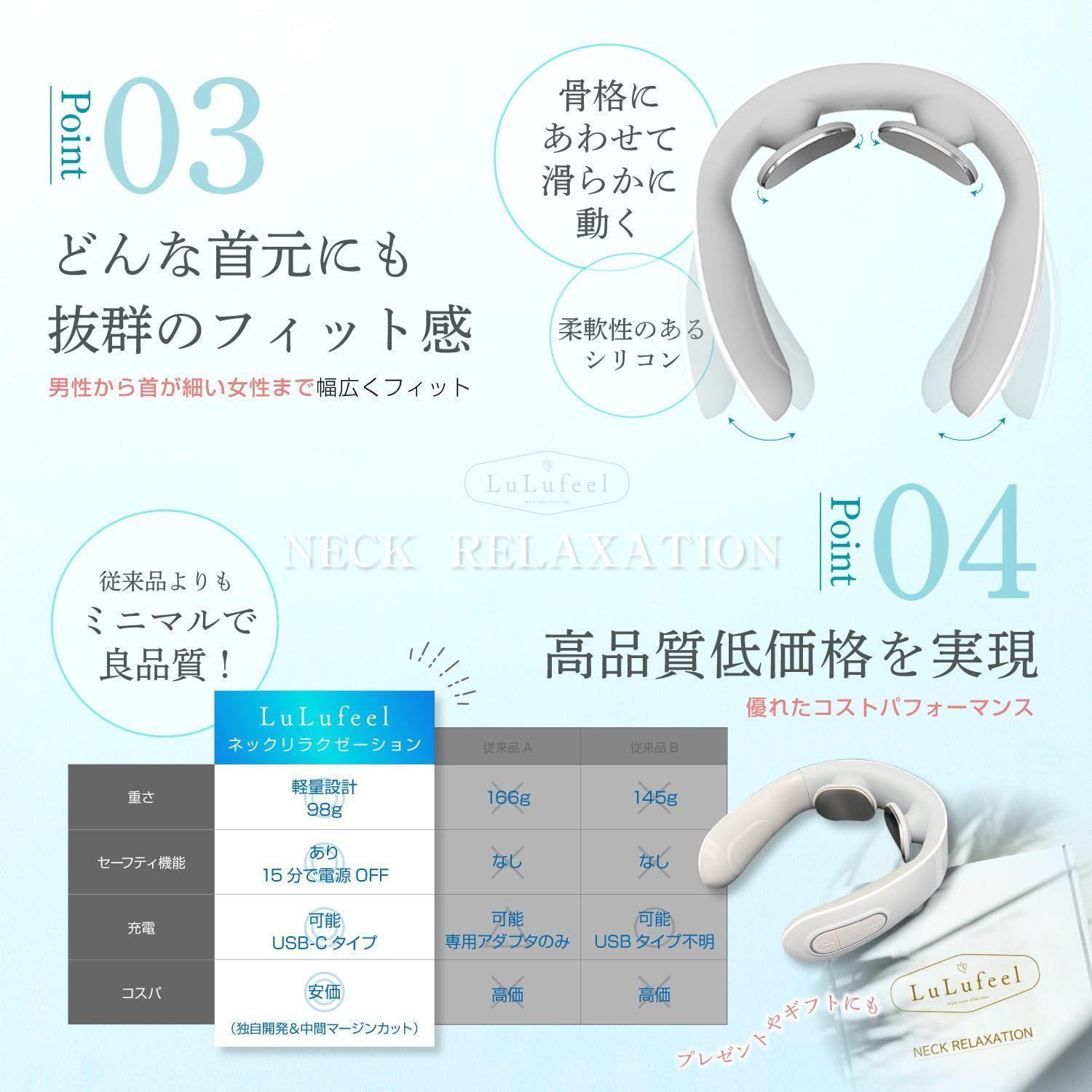 LuLufeelネックリラクゼーション メイルオーダー - 健康