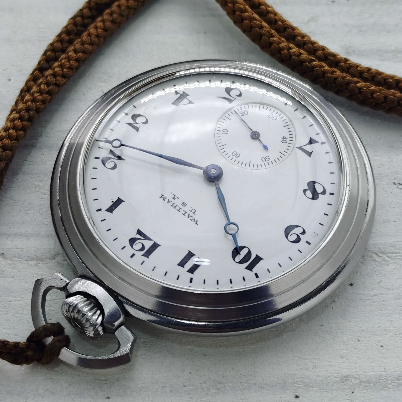 WALTHAM ウォルサム USA 懐中時計 手巻き スモセコ【稼働品】メンズ WALTHAM ウォルサム USA 懐中時計 手巻き スモセコ【稼働品】メンズ