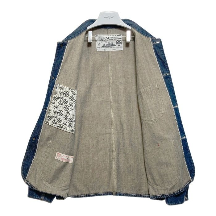 ☆YAMANE ヤマネ デニムカバーオール ジャケット インディゴ