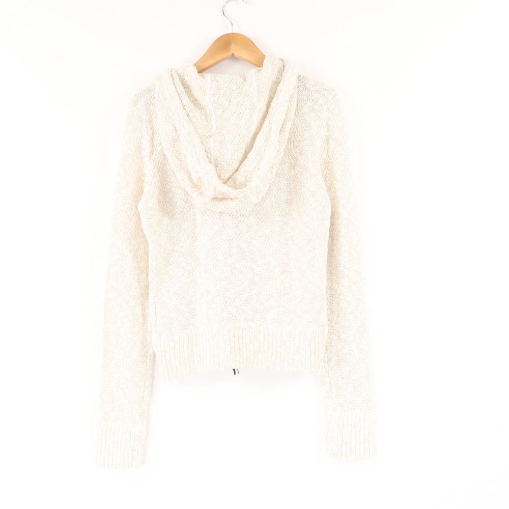 BLUE LABEL バーバリー FB 597-261-01 ジップアップニットパーカー 38 コットン 他 長袖 ホースビット レディース